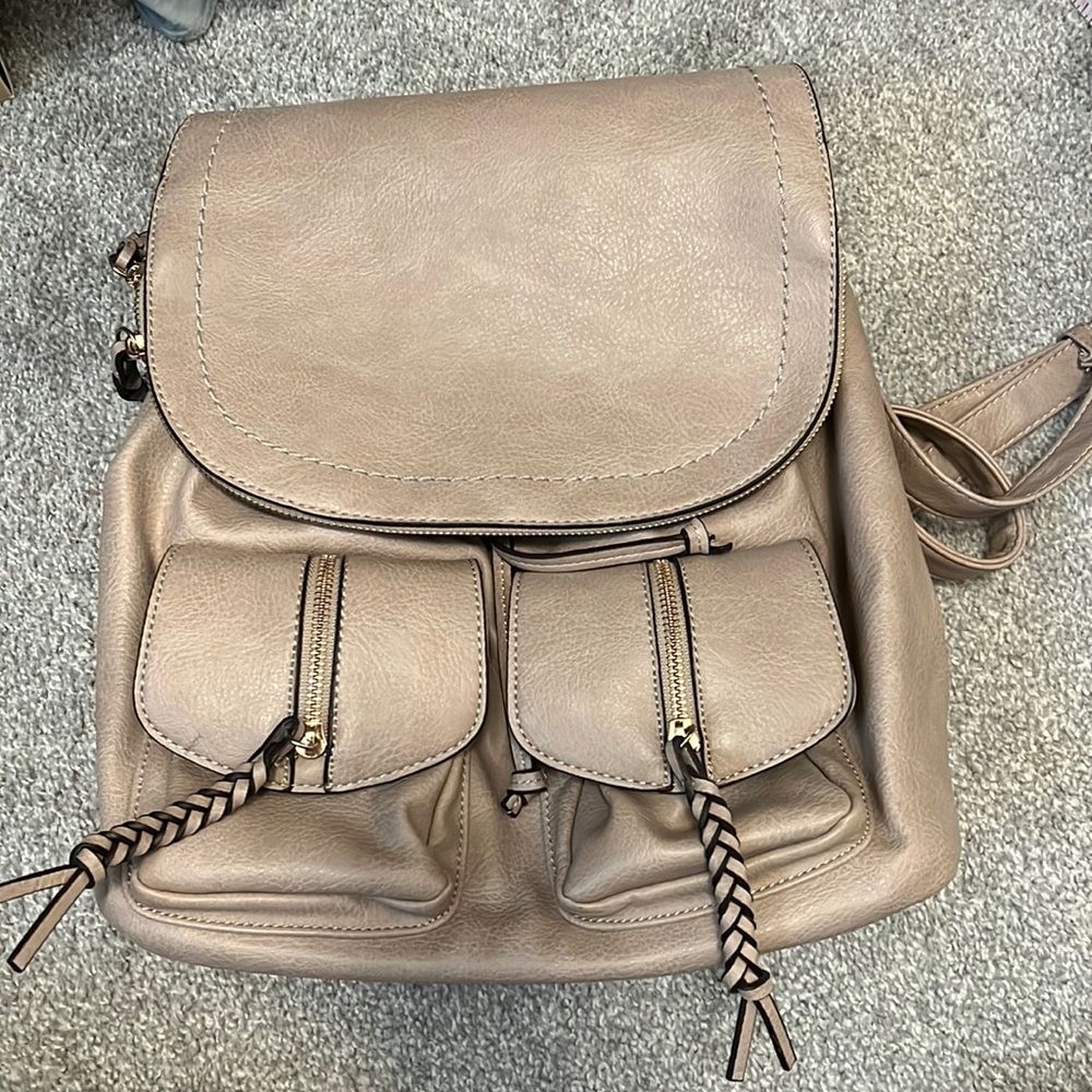 Sole Society Taupe Backpack